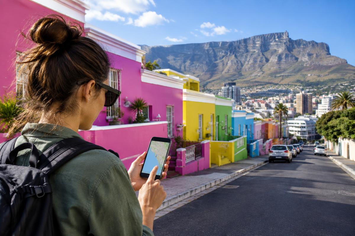 Mobile data coverage for a South Africa eSIM in Cape Town